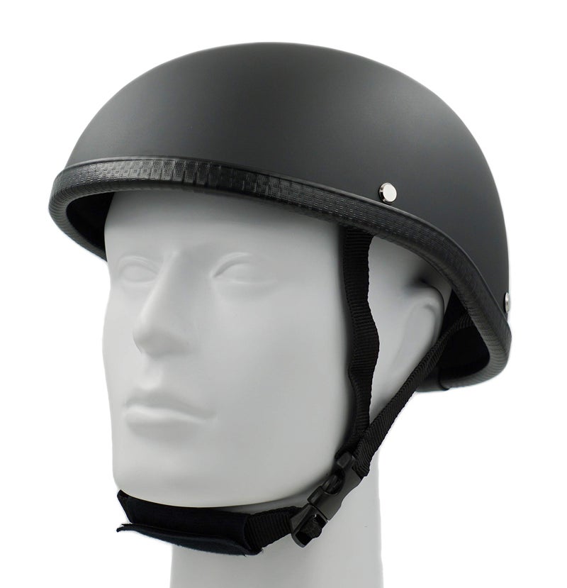 Hot Rides Classic ATV UTV Scooter Beanie Scull Cap Novelty (Non DOT) OSFM Flat Black - Image 2